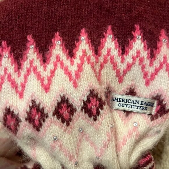 American Eagle Outfitters Scarf with Rhinestones and Tassels - Picture 4 of 4